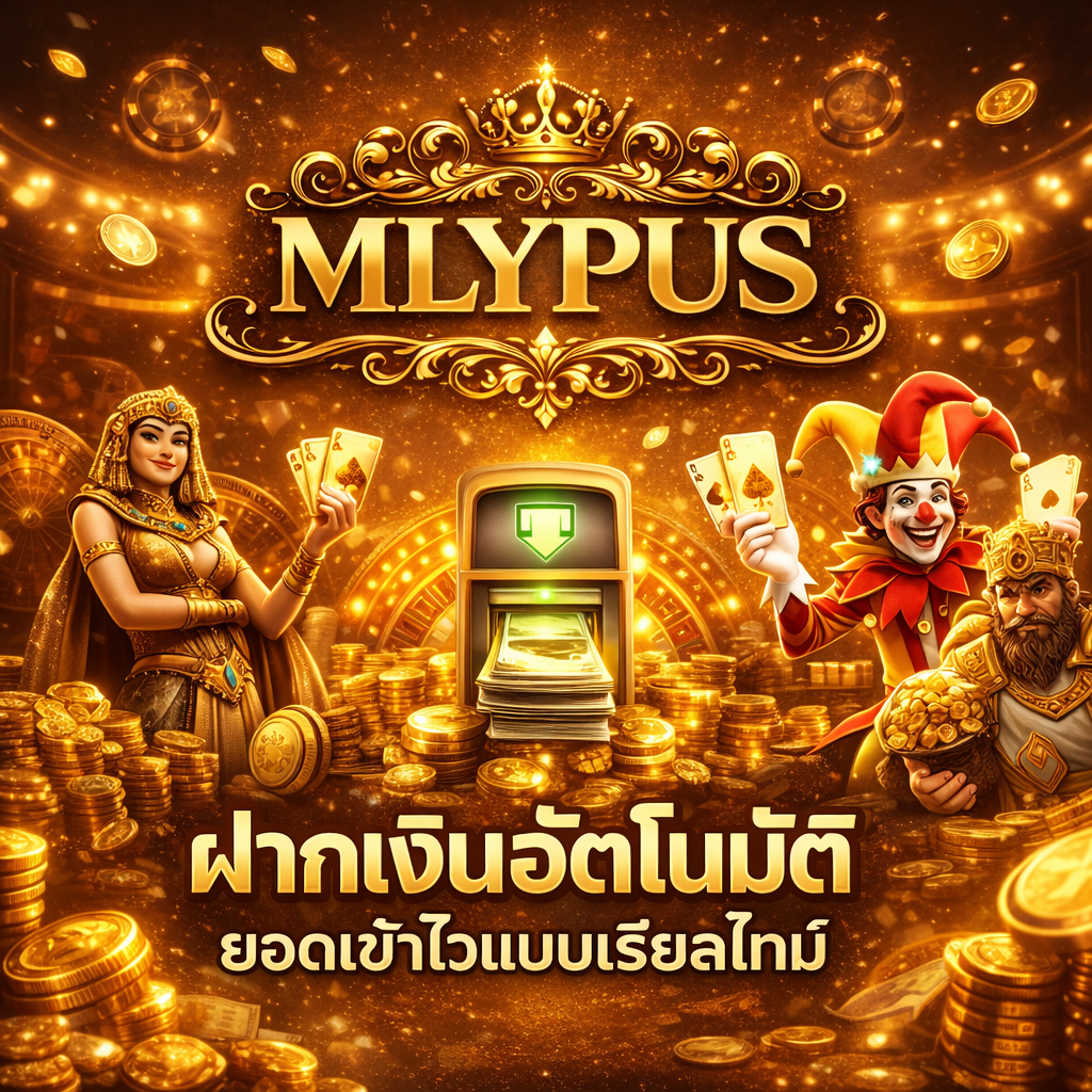MLYPUS ฝากเงินอัตโนมัติ ยอดเข้าไวแบบเรียลไทม์